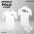 Eurorally classic poloshirt, hvit