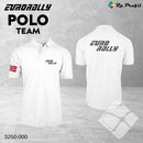 Eurorally team poloshirt, hvit