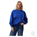 GOTS organic collegegenser, kornblå