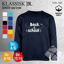 Skolegenser "back to school", marine