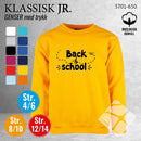 Skolegenser "back to school", gul
