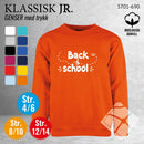 Skolegenser "back to school", orange