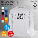 Skolegenser "back to school", aske