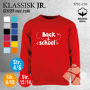 Skolegenser "back to school", rød