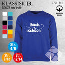 Skolegenser "back to school", kongeblå