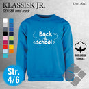 Skolegenser "back to school", turkis