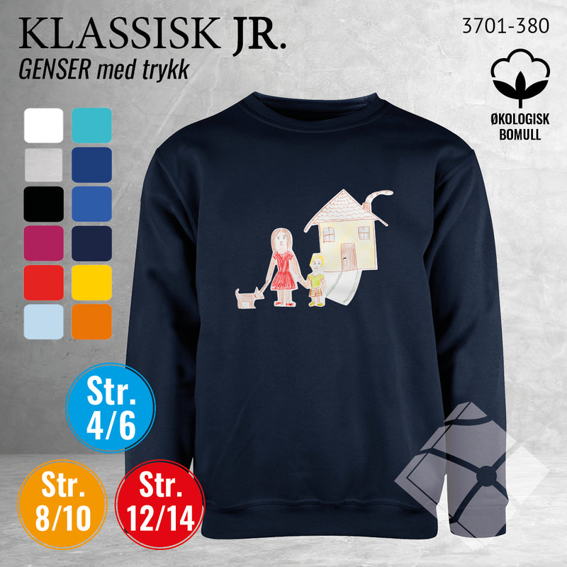 Skolegenser "back to school", marine