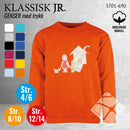 Skolegenser "back to school", orange