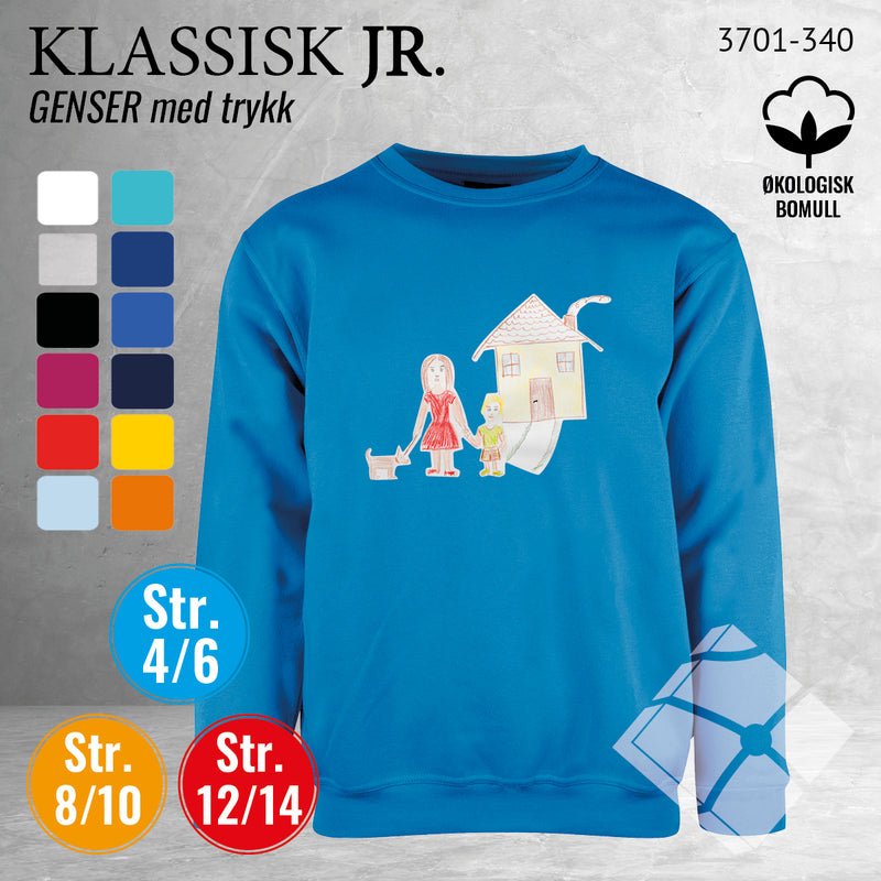 Skolegenser "back to school", turkis
