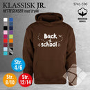 Skole hettegenser m/logotrykk, brun