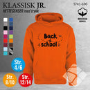 Skole hettegenser m/logotrykk, orange