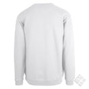 Klassisk collegegenser, hvit