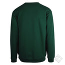 Klassisk collegegenser, flaskegrønn