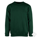 Klassisk collegegenser, flaskegrønn