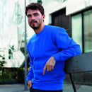 Klassisk collegegenser, kornblå