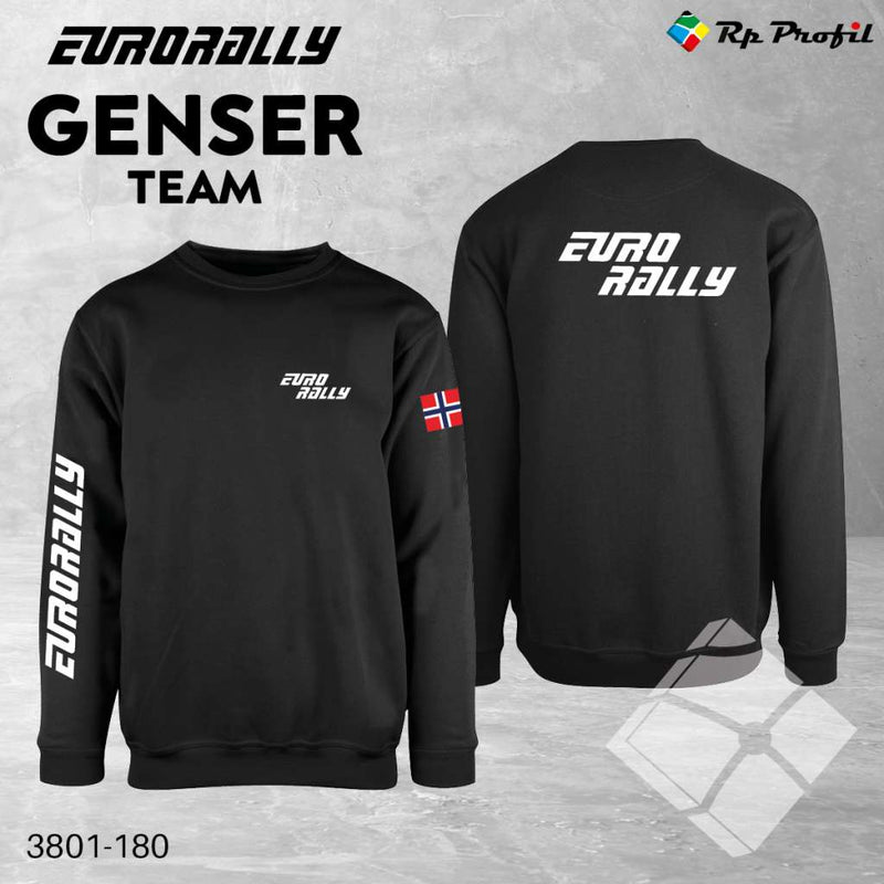 Eurorally Team genser, sort