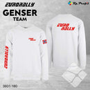 Eurorally Team genser, hvit/rosa