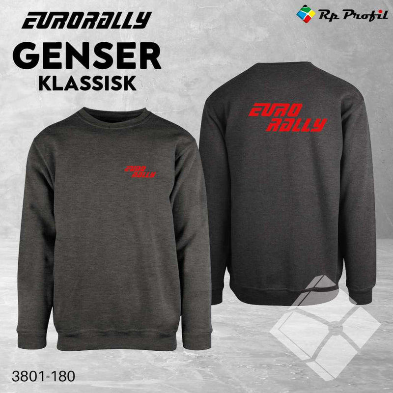 Eurorally classic genser, koksgrå