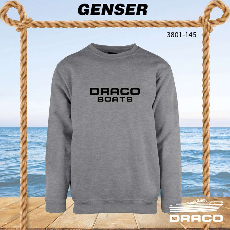 Draco boats genser, gråmelert