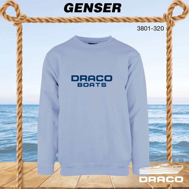 Draco boats genser, lys blå