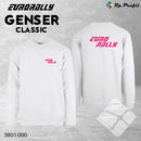 Eurorally classic genser, hvit/rosa