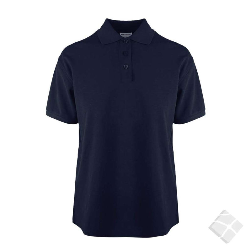 GOTS organic polo til dame, marine