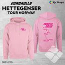 Eurorally TOUR NORWAY hettegenser, rosa