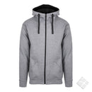 Hettejakke Bronx, Gråmelert/Sort