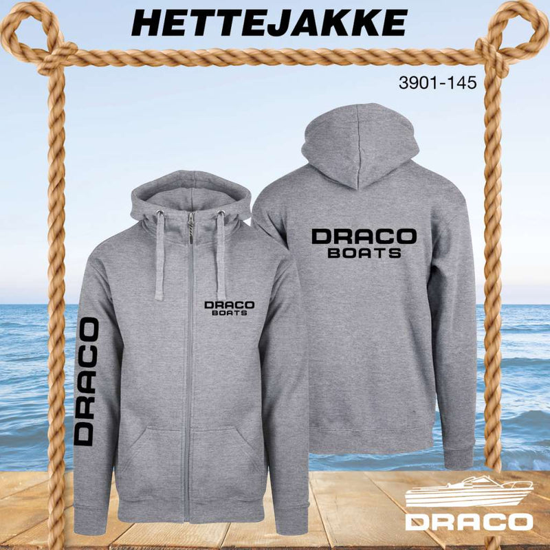 Draco boats hettejakke, gråmelert