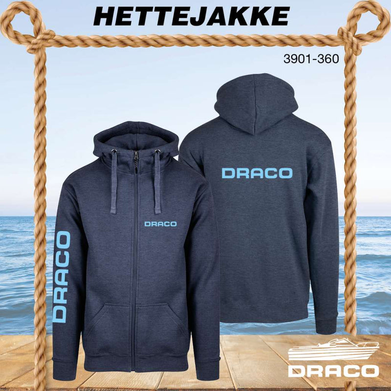 Draco hettejakke team classic logo, marine