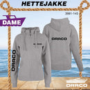Draco hettejakke classic logo til dame, gråmelert