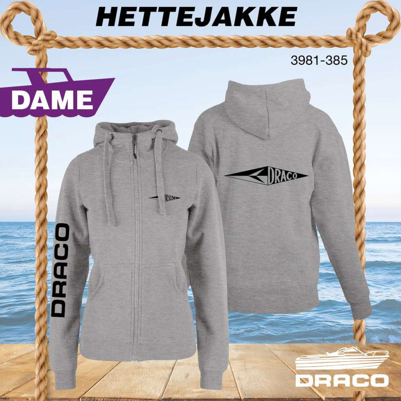 Draco hettejakke 1963 logo til dame, gråmelert