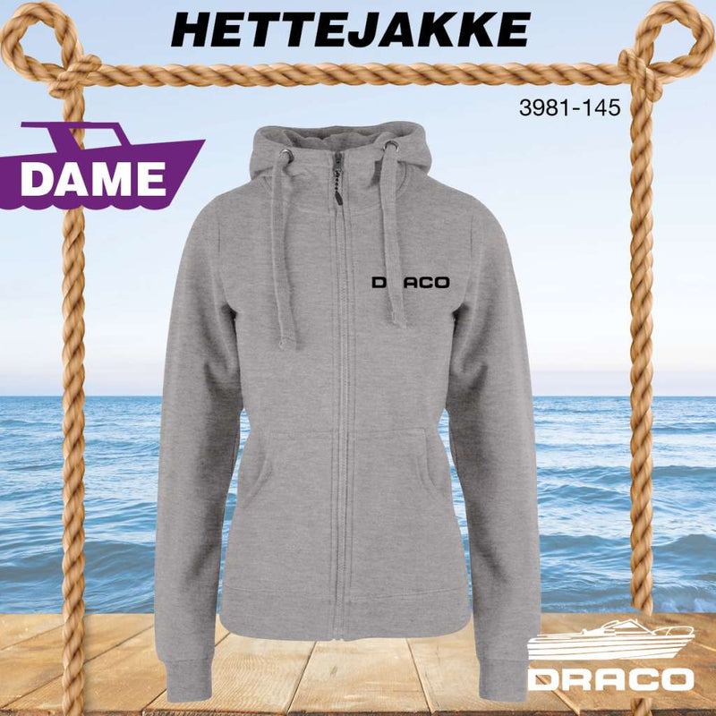 Draco hettejakke klassisk til dame, gråmelert