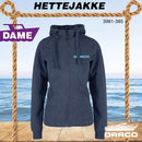 Draco hettejakke klassisk logo til dame, marine