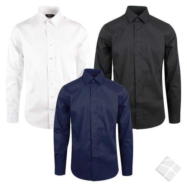 Stretchskjorte SanRemo lang arm - 3 farger