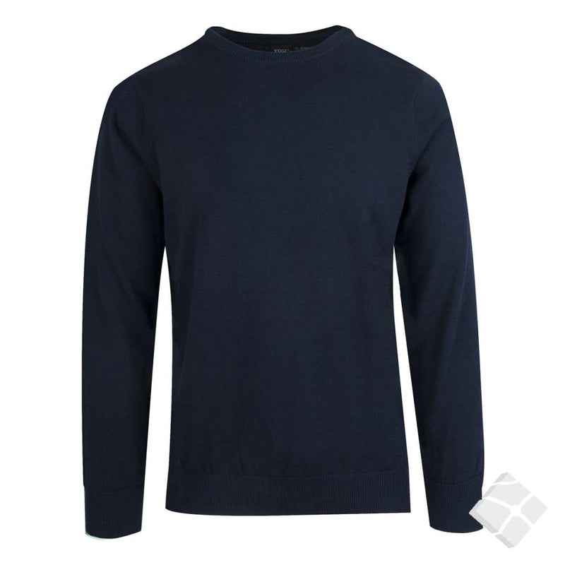 Finstrikket pullover Belfast, marine