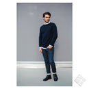Finstrikket pullover - Belfast, marine