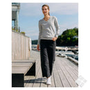 Finstrikket pullover - Louisiana lady, gråmelert