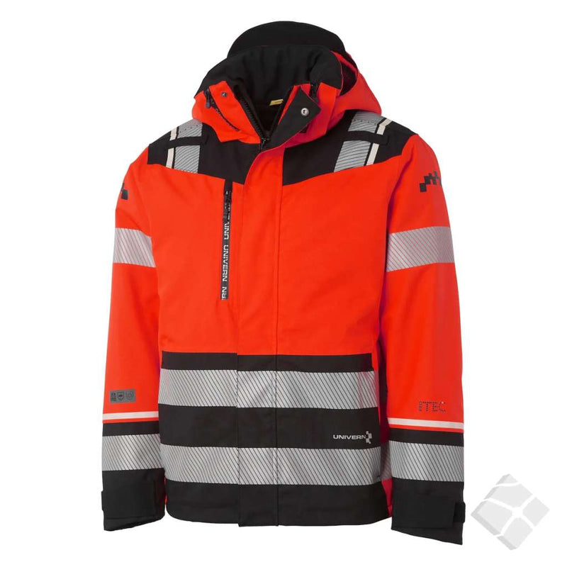 ProTec 2.0 jakke 2 in 1 i høy synlighet, safety rød