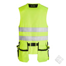 Håndverkervest HighVis, safety gul