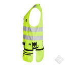 Håndverkervest HighVis, safety gul