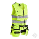 Håndverkervest HighVis, safety gul
