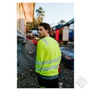 Tynn genser i synlighet KL.2, safety gul