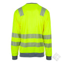 Tynn genser i synlighet KL.2, safety gul
