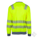 Tynn genser i synlighet KL.2, safety gul