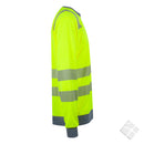 Tynn genser i synlighet KL.2, safety gul