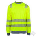 Tynn genser i synlighet KL.2, safety gul
