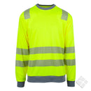 Tynn genser i synlighet KL.2, safety gul