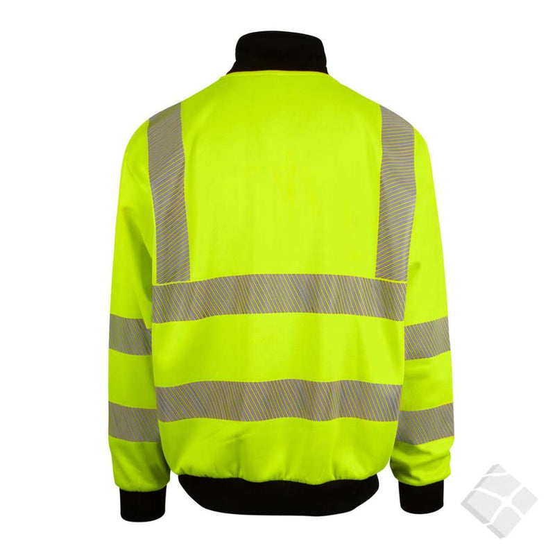 Jakke Dalby cardigan High-Vis KL. 3, safty gul