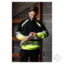 Genser m/ZIP & refleks - Crossover, sort/safetygul